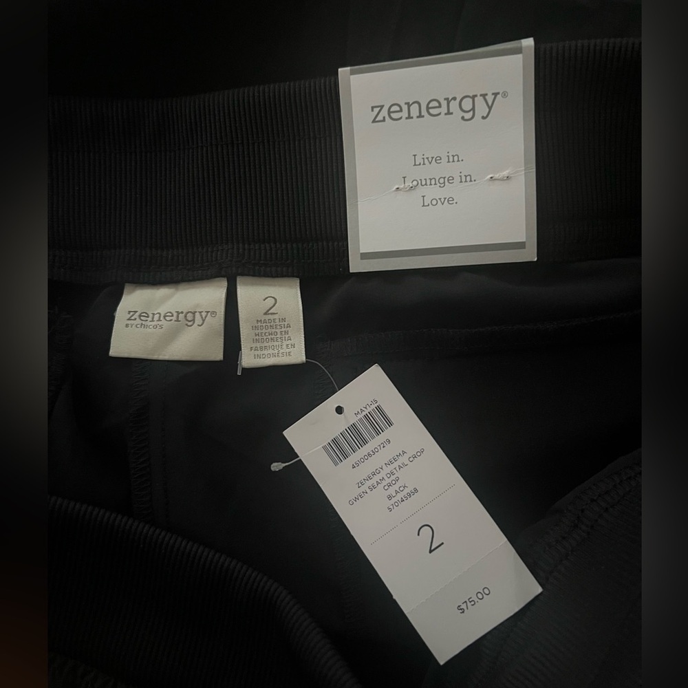 Chico's Zenergy Black Cropped Pants - Picture 4 of 4
